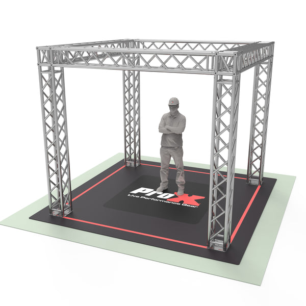 Tradeshow Booth 10.10 W X 10.10 L X 9.20 FT H - 2mm Heavy Duty Truss