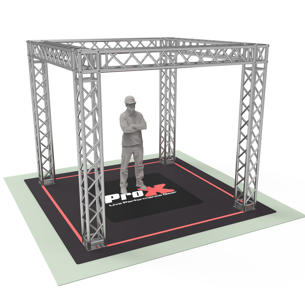 Tradeshow Booth 10.10 W X 10.10 L X 9.20 FT H - 2mm Heavy Duty Truss