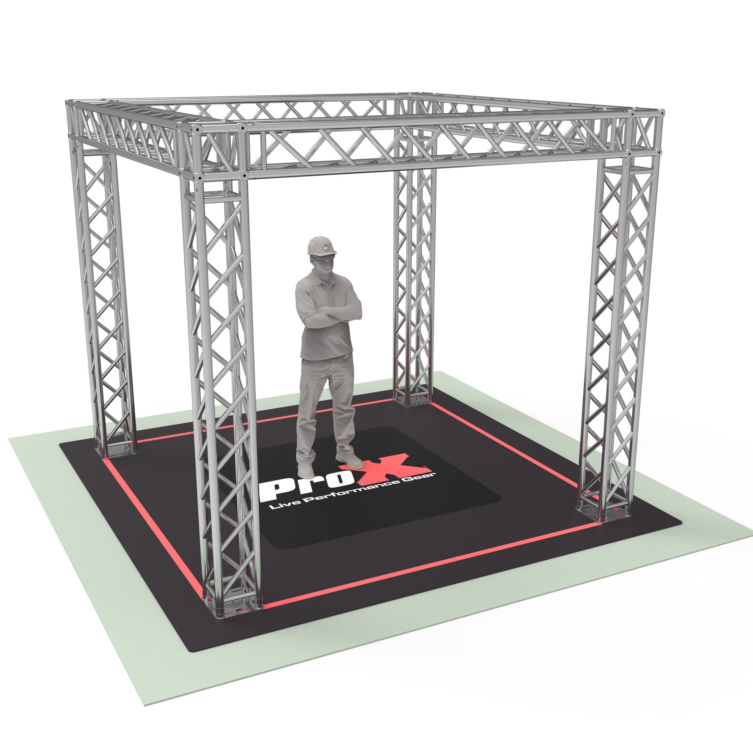 Tradeshow Booth 10.10 W X 10.10 L X 9.20 FT H - 2mm Heavy Duty Truss