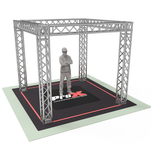 Tradeshow Booth 10.10 W X 10.10 L X 9.20 FT H - 2mm Heavy Duty Truss