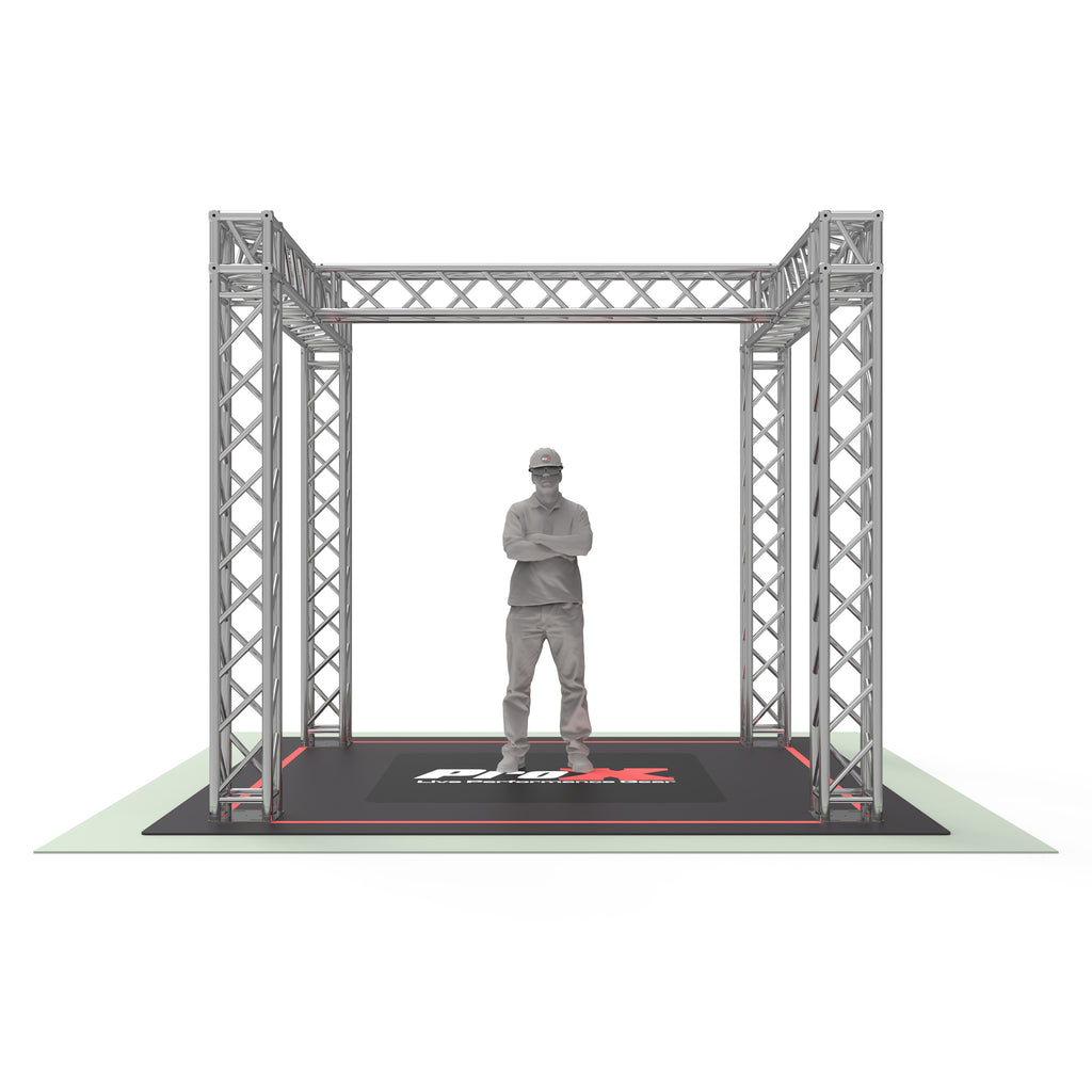 Tradeshow Booth 9.42 W X 9.42 L X 9.20 FT H with H Shape Design in center - K SERIES Light Duty