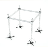 F34 Stage Roofing Truss System with Ground Support and Chain Hoists – 20x20x23 Ft.