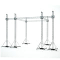 Flat Stage Roofing System with 7 Ft Speaker Wings and 6 Chain Hoists | 30 Ft W x 20 Ft L x 23 Ft H