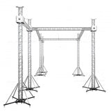 12D PR2 Stage Roofing System with 7 Ft Speaker Wings and 6 Chain Hoists | 30 Ft W x 20 Ft L x 23 Ft H