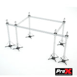 Flat Stage Roofing System with 7 Ft Speaker Wings and 6 Chain Hoists | 30 Ft W x 20 Ft L x 23 Ft H