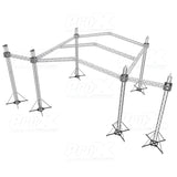 12D Stage Roofing System 30'W x 30'L x 23'H & Speaker Wings - Incl 6 Chain Hoist