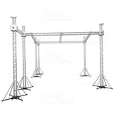 12D Stage Roofing System 30'W x 30'L x 23'H & Speaker Wings - Incl 6 Chain Hoist