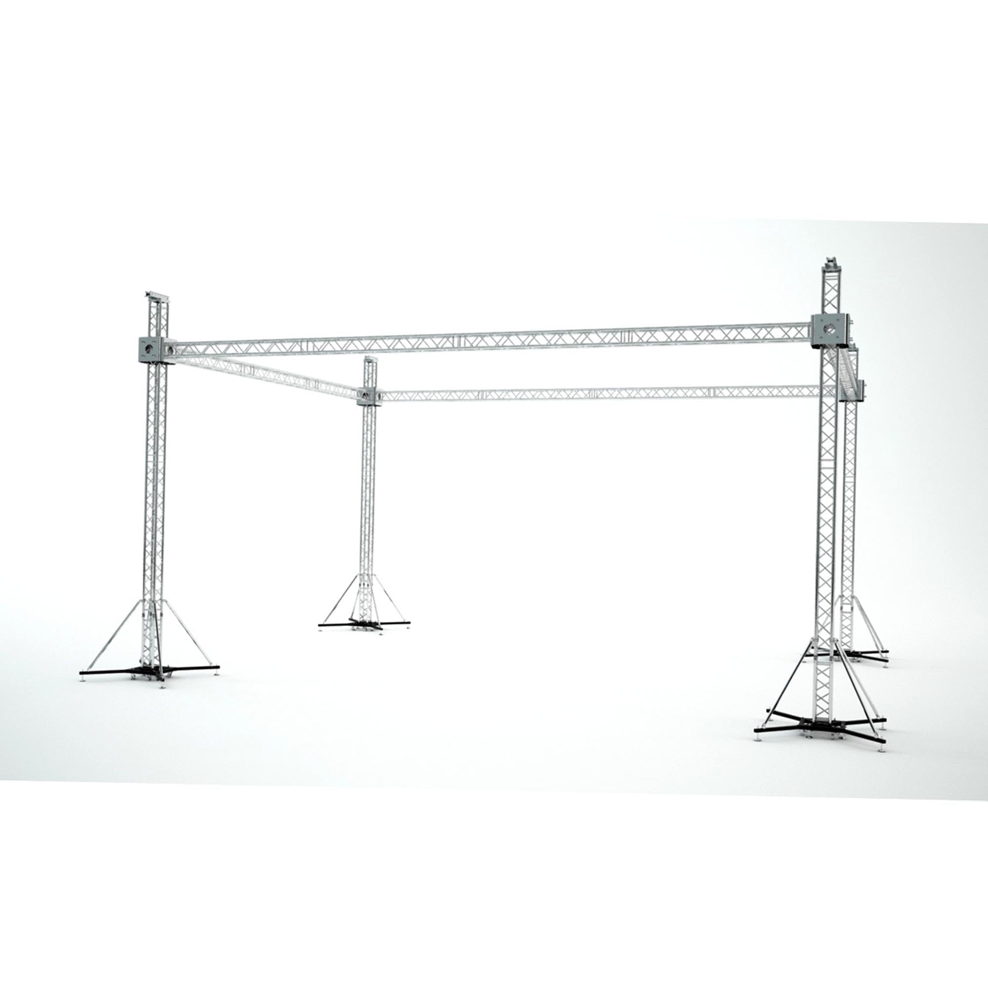 40x40ft 12D Stage Pitch Roofing Truss System Package with Speaker Wings