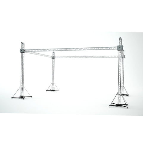 40x40ft 12D Stage Pitch Roofing Truss System Package with Speaker Wings