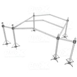 12D Stage Roofing System 40'W x 40'L x 23'H & Speaker Wings - Incl 6 Chain Hoist