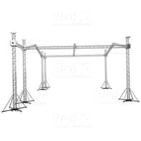 12D Stage Roofing System 40'W x 40'L x 23'H & Speaker Wings - Incl 6 Chain Hoist