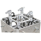 Truss Tower Stage Roofing System Package -Top Block | Hinges | Base | Outriggers and 3.28 Ft. 2 mm Wall Truss Segment