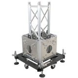 Truss Tower Stage Roofing System Package -Top Block | Hinges | Base | Outriggers and 3.28 Ft. 2 mm Wall Truss Segment