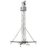 Truss Tower Stage Roofing System Package -Top Block | Hinges | Base | Outriggers and 3.28 Ft. 2 mm Wall Truss Segment