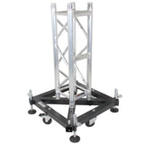 PRO Truss Tower Stage Lift System Package -Top Block | Hinges | Base | Outriggers and 3.28 Ft. 3 mm Ladder Truss Segment