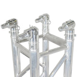 PRO Truss Tower Stage Lift System Package -Top Block | Hinges | Base | Outriggers and 3.28 Ft. 3 mm Ladder Truss Segment