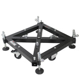 PRO Truss Tower Stage Lift System Package -Top Block | Hinges | Base | Outriggers and 3.28 Ft. 3 mm Ladder Truss Segment