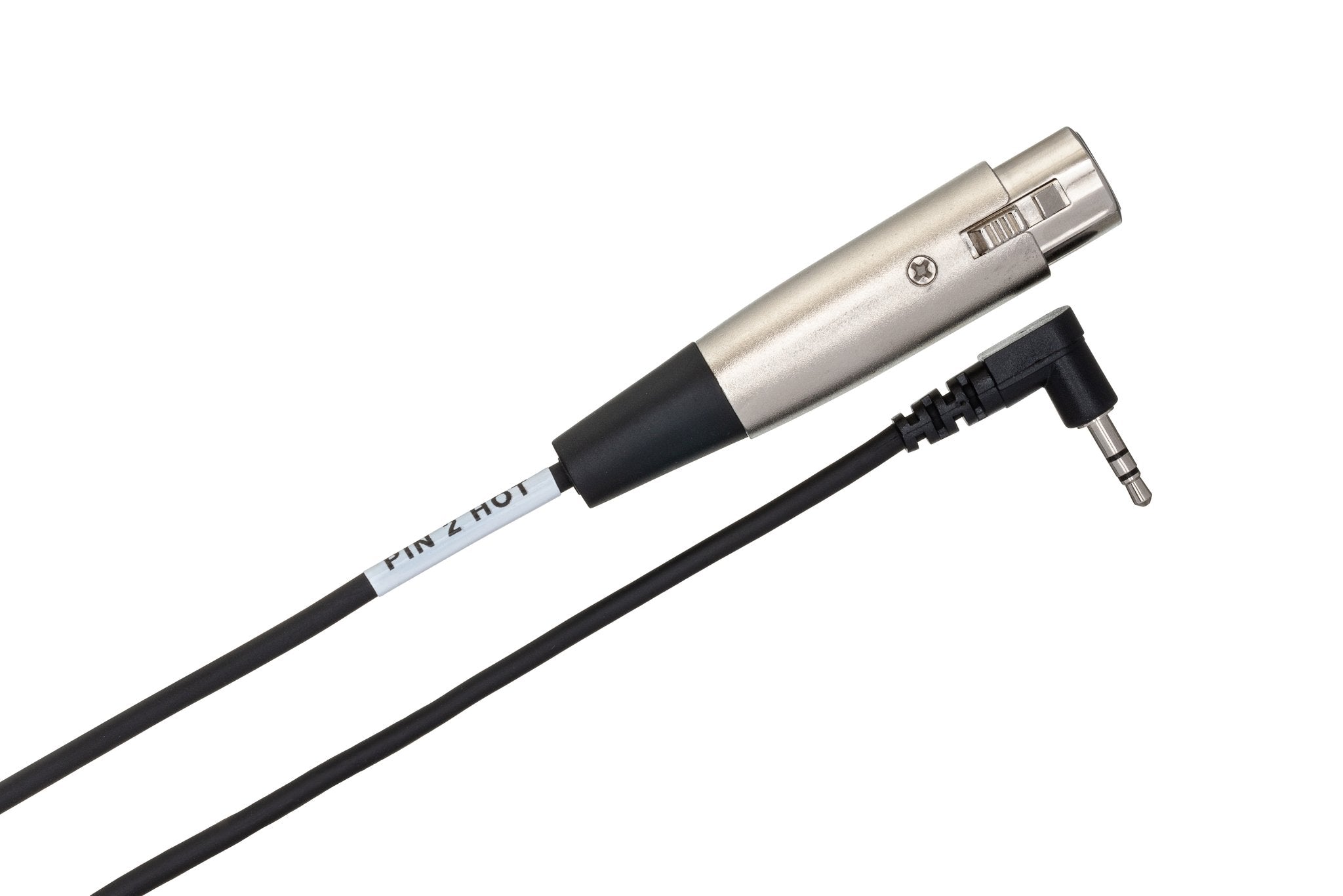Camcorder Microphone Cable, XLR3F to Right-angle 3.5 mm TRS - Angle