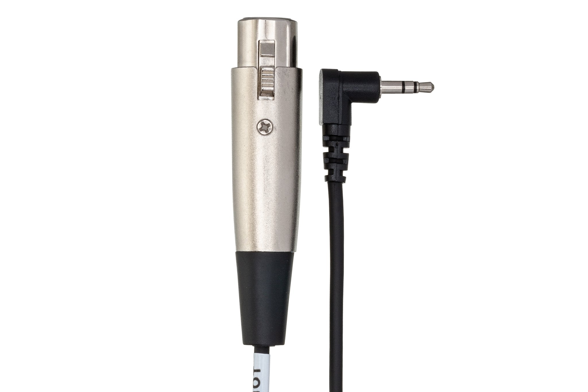 Camcorder Microphone Cable, XLR3F to Right-angle 3.5 mm TRS - Connector