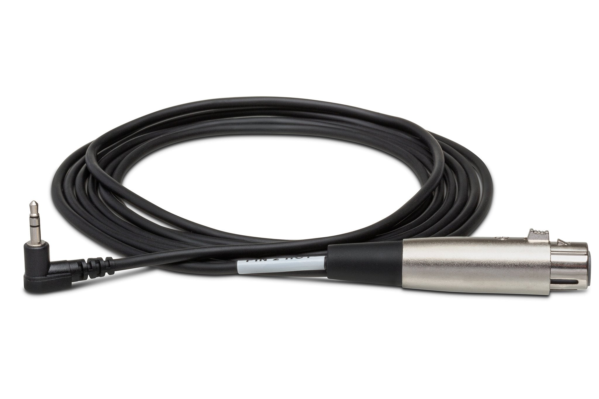 Camcorder Microphone Cable, XLR3F to Right-angle 3.5 mm TRS - Full