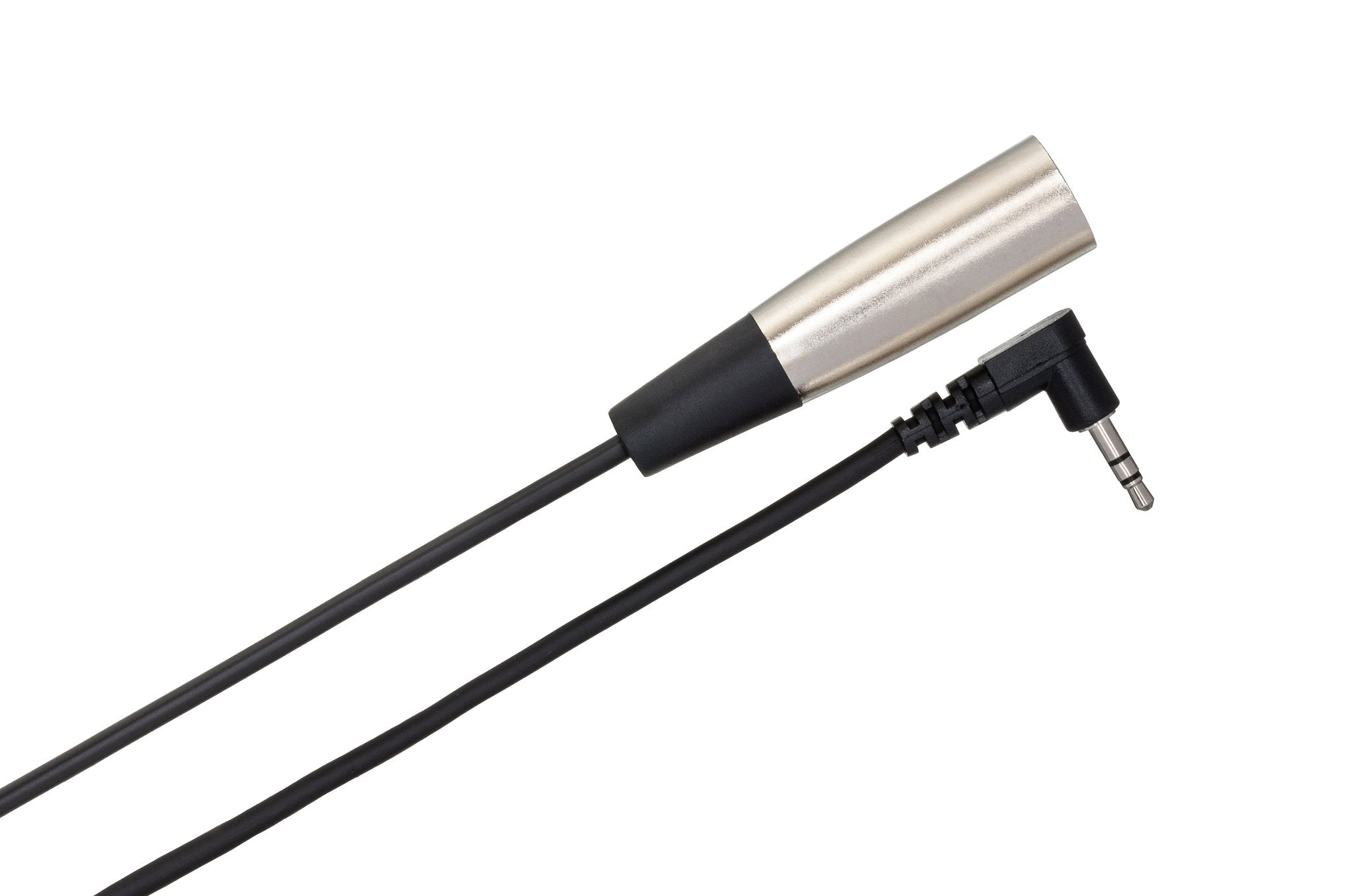 Camcorder Microphone Cable, Right-angle 3.5 mm TRS to XLR3M - Angle