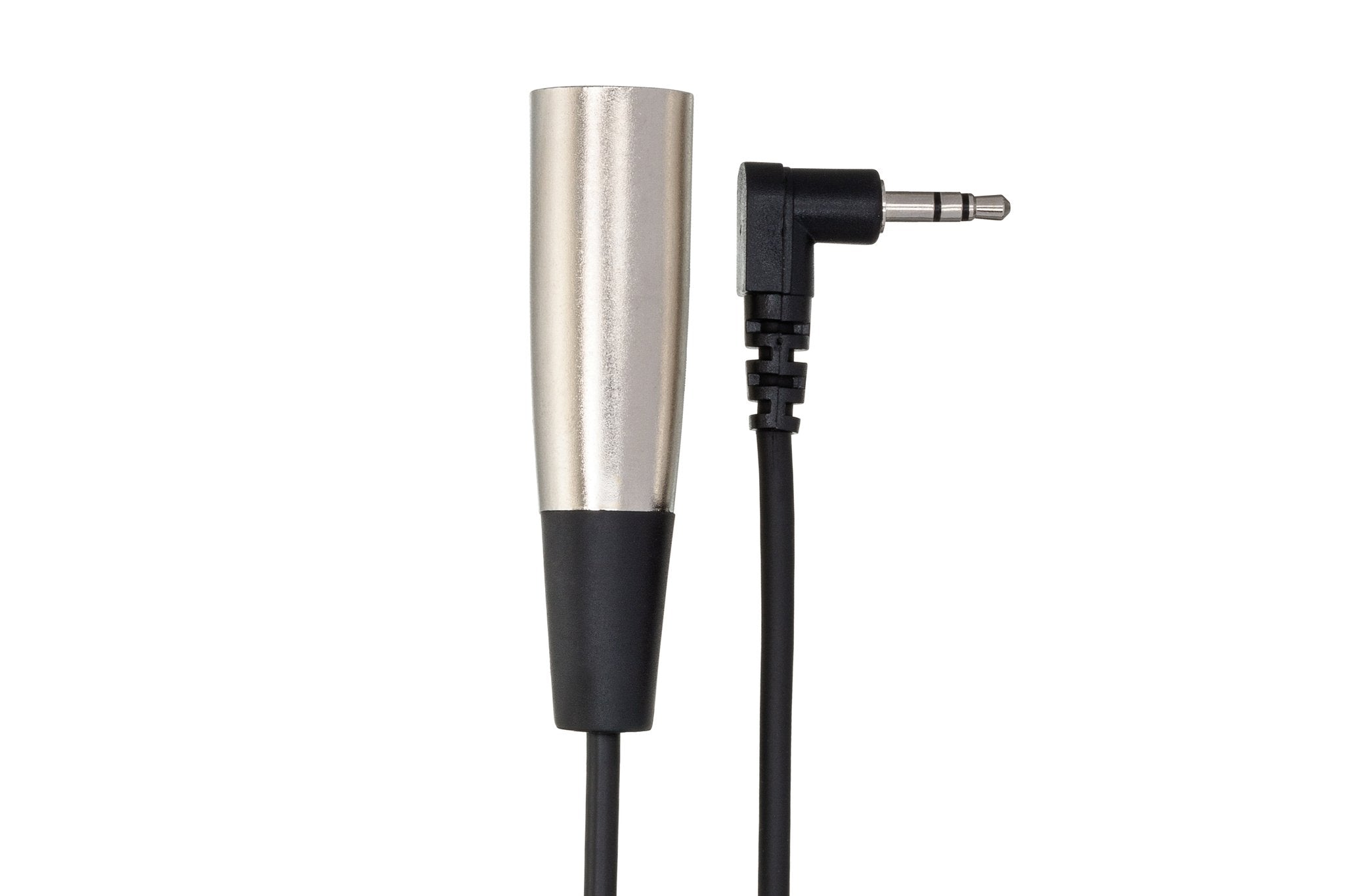 Camcorder Microphone Cable, Right-angle 3.5 mm TRS to XLR3M - Connector