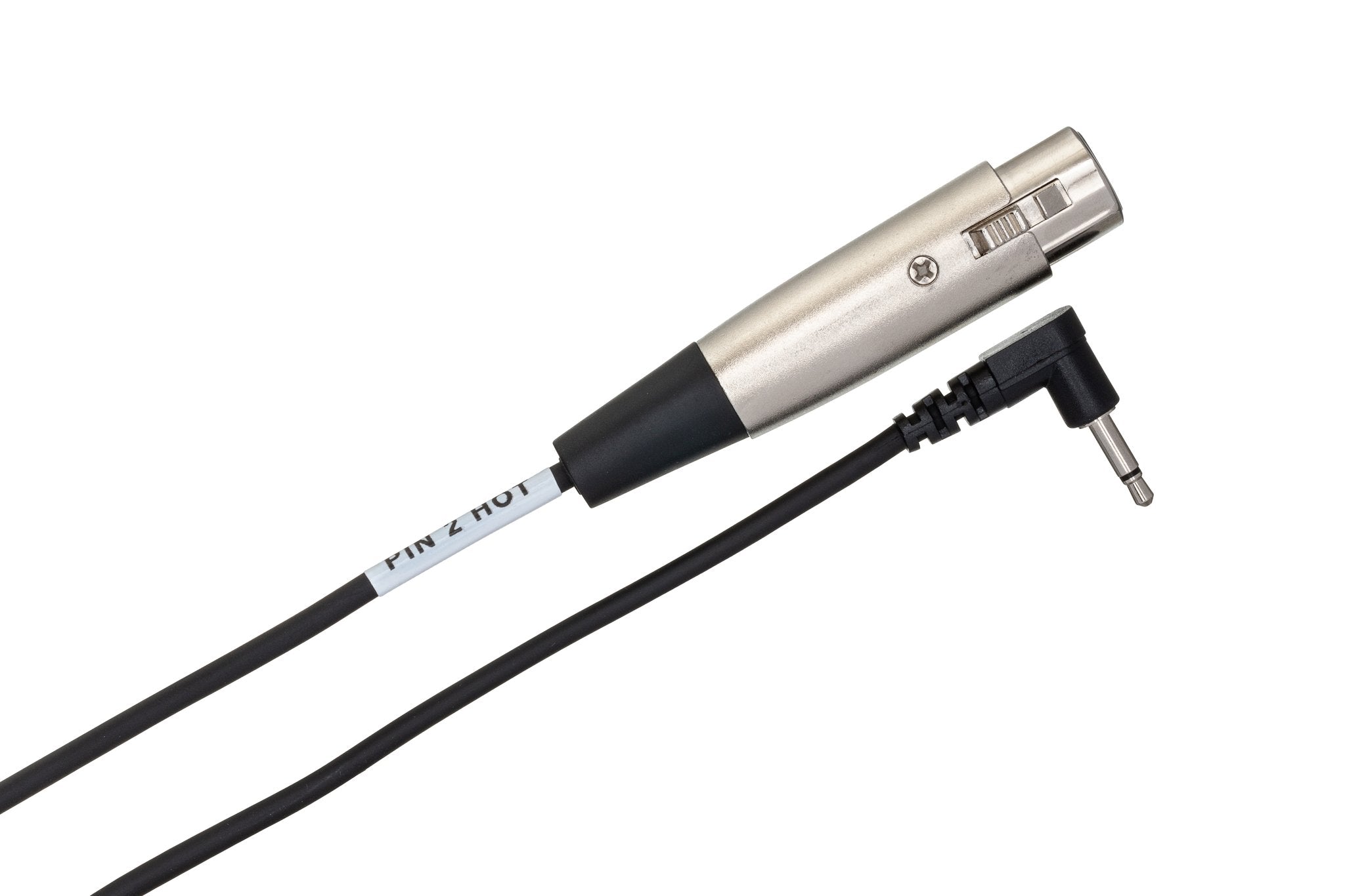 Camcorder Microphone Cable, XLR3F to Right-angle 3.5 mm TS, 5 ft - Angle