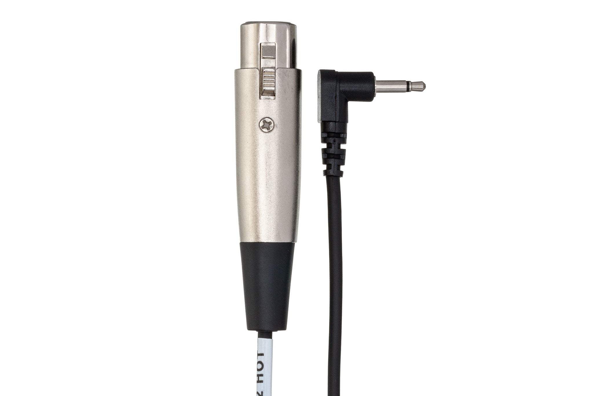 Camcorder Microphone Cable, XLR3F to Right-angle 3.5 mm TS, 5 ft - Connector
