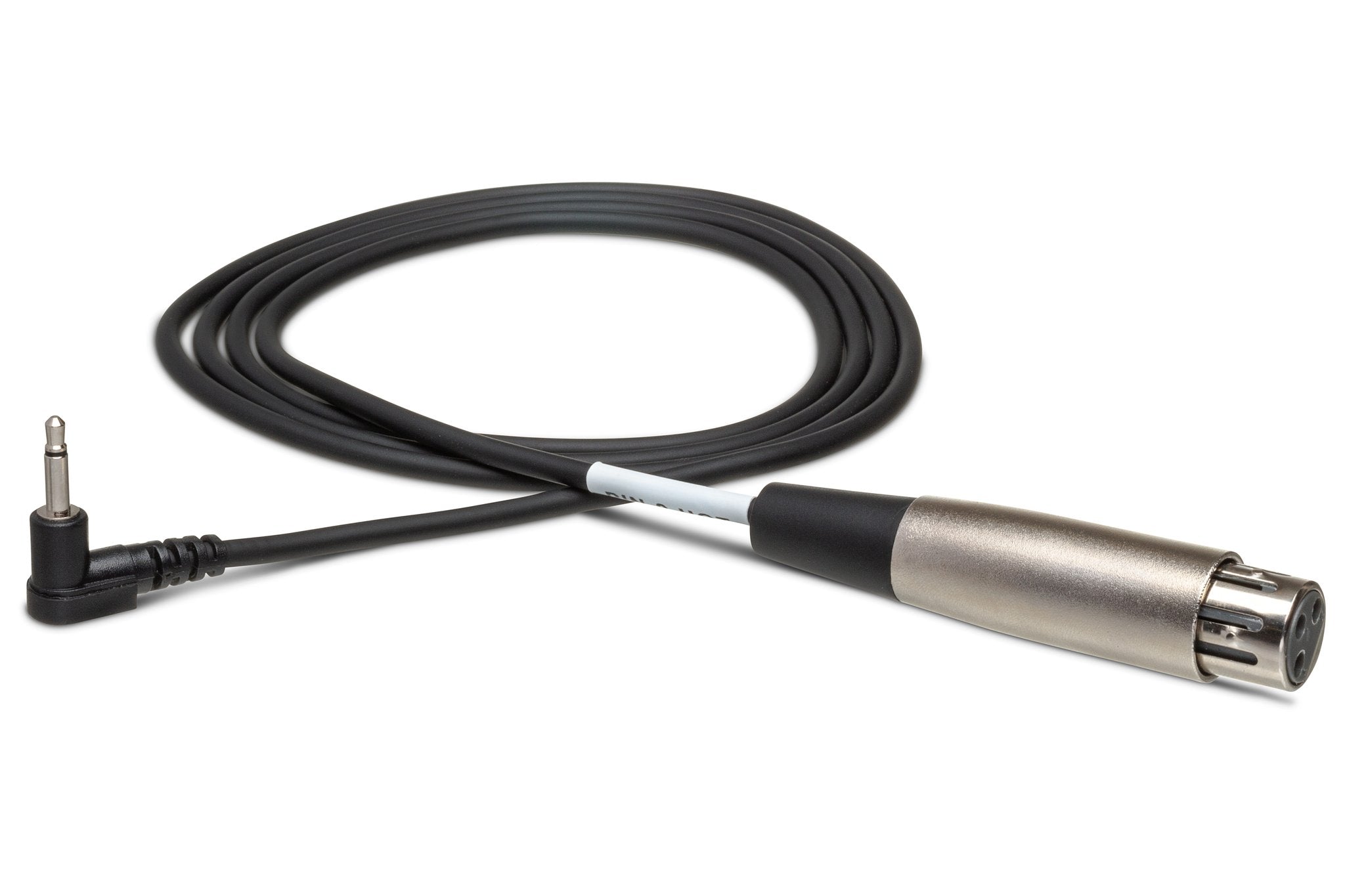 Camcorder Microphone Cable, XLR3F to Right-angle 3.5 mm TS, 5 ft - Full