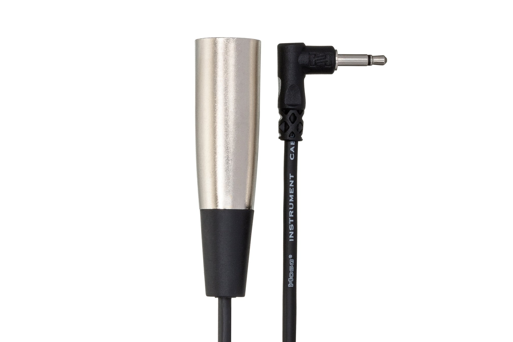 Camcorder Microphone Cable, Right-angle 3.5 mm TS to XLR3M, 5 ft - Connector