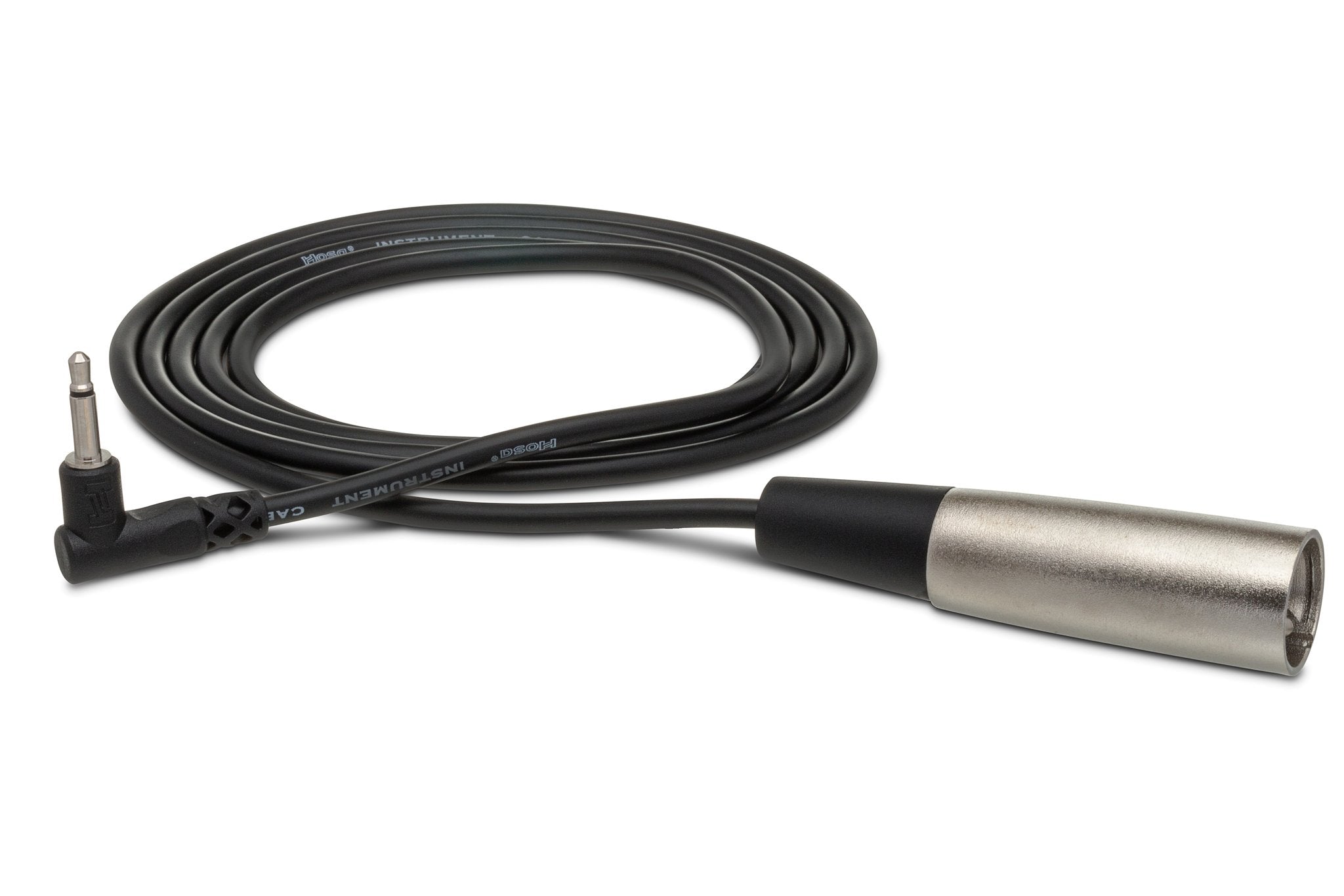 Camcorder Microphone Cable, Right-angle 3.5 mm TS to XLR3M, 5 ft - Full