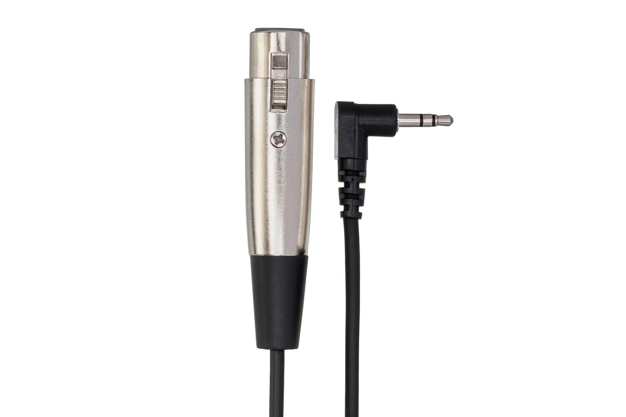 Camcorder Microphone Cable, XLR3F to Right-angle 3.5 mm TRS - Connector