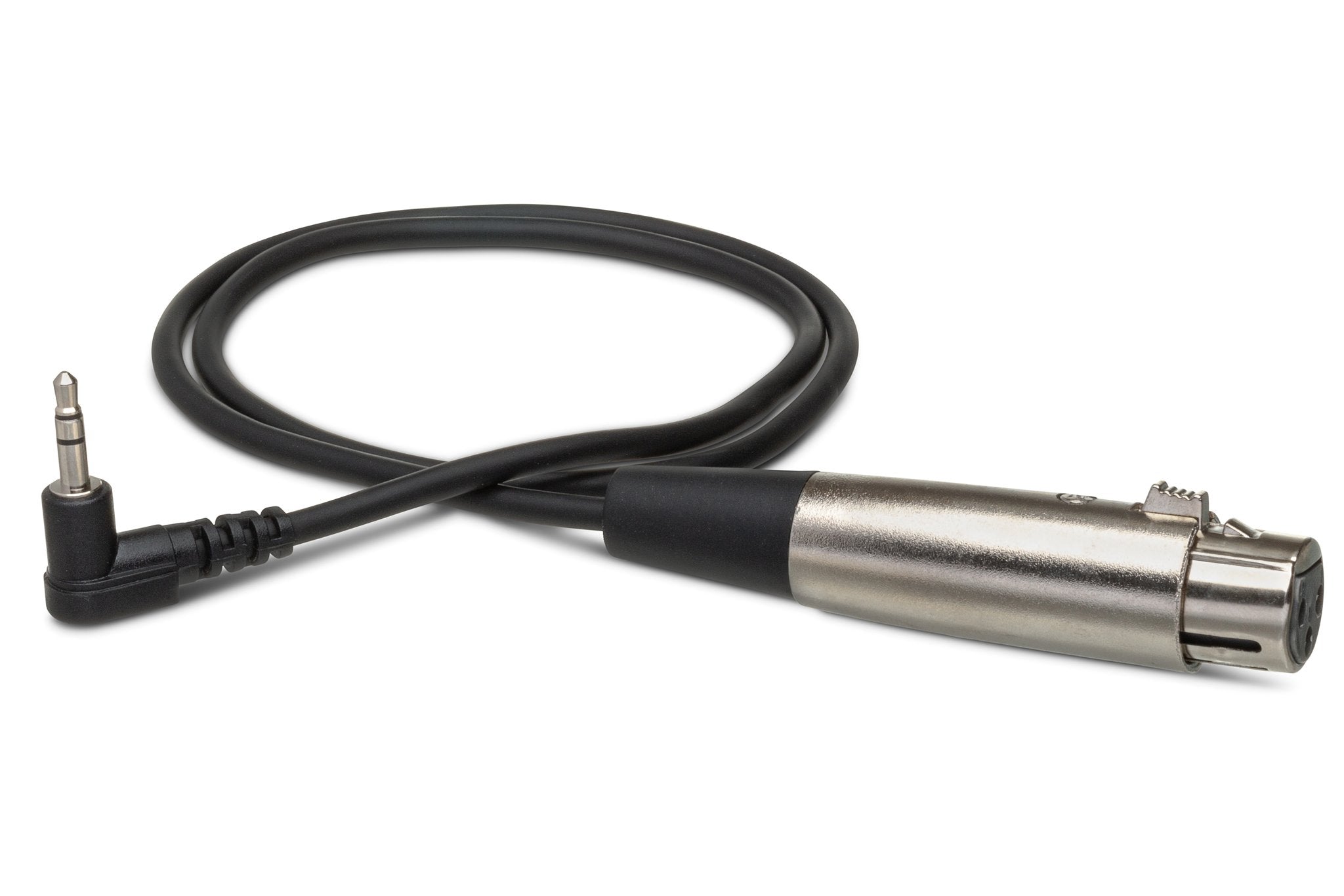 Camcorder Microphone Cable, XLR3F to Right-angle 3.5 mm TRS - Full