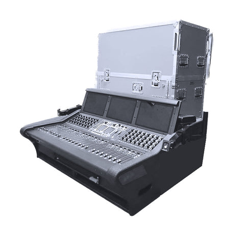 Avid Venue S6L-24D Flip-Ready Hydraulic Console Easy Retracting Lifting 2U Rack Space Detachable Case by ZCASE
