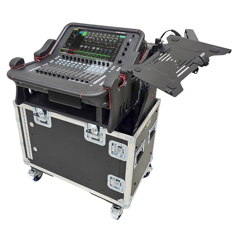 Allen and Heath AVANTIS SOLO Flip-Ready Hydraulic Console Easy Retracting Lifting Detachable w/ 2U Rack Space Case by ZCASE
