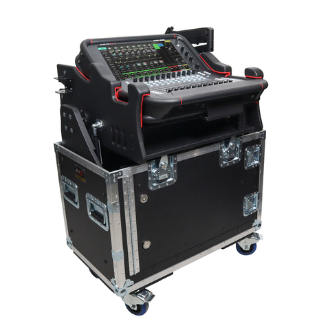 Allen and Heath AVANTIS SOLO Flip-Ready Hydraulic Console Easy Retracting Lifting w/ 2U Rack Space Case by ZCASE