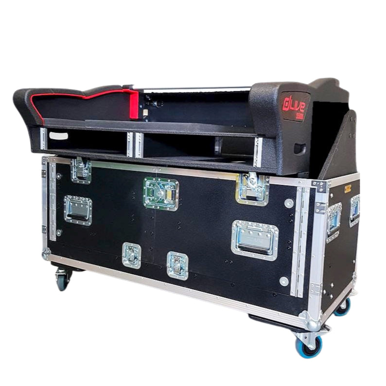 Allen and Heath DLive S5000 Flip-Ready Hydraulic Console Easy Retracting Lifting 2U Rack Space Detachable Case by ZCASE