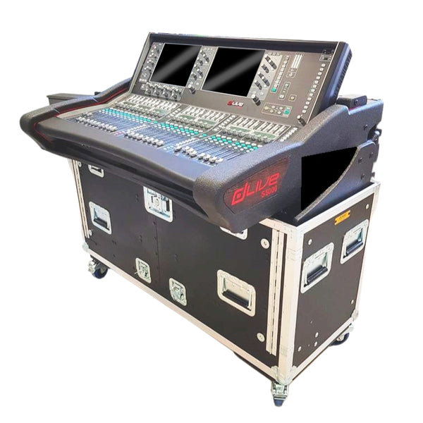 Allen and Heath DLive S5000 Flip-Ready Hydraulic Console Easy Retracting Lifting 2U Rack Space Detachable Case by ZCASE