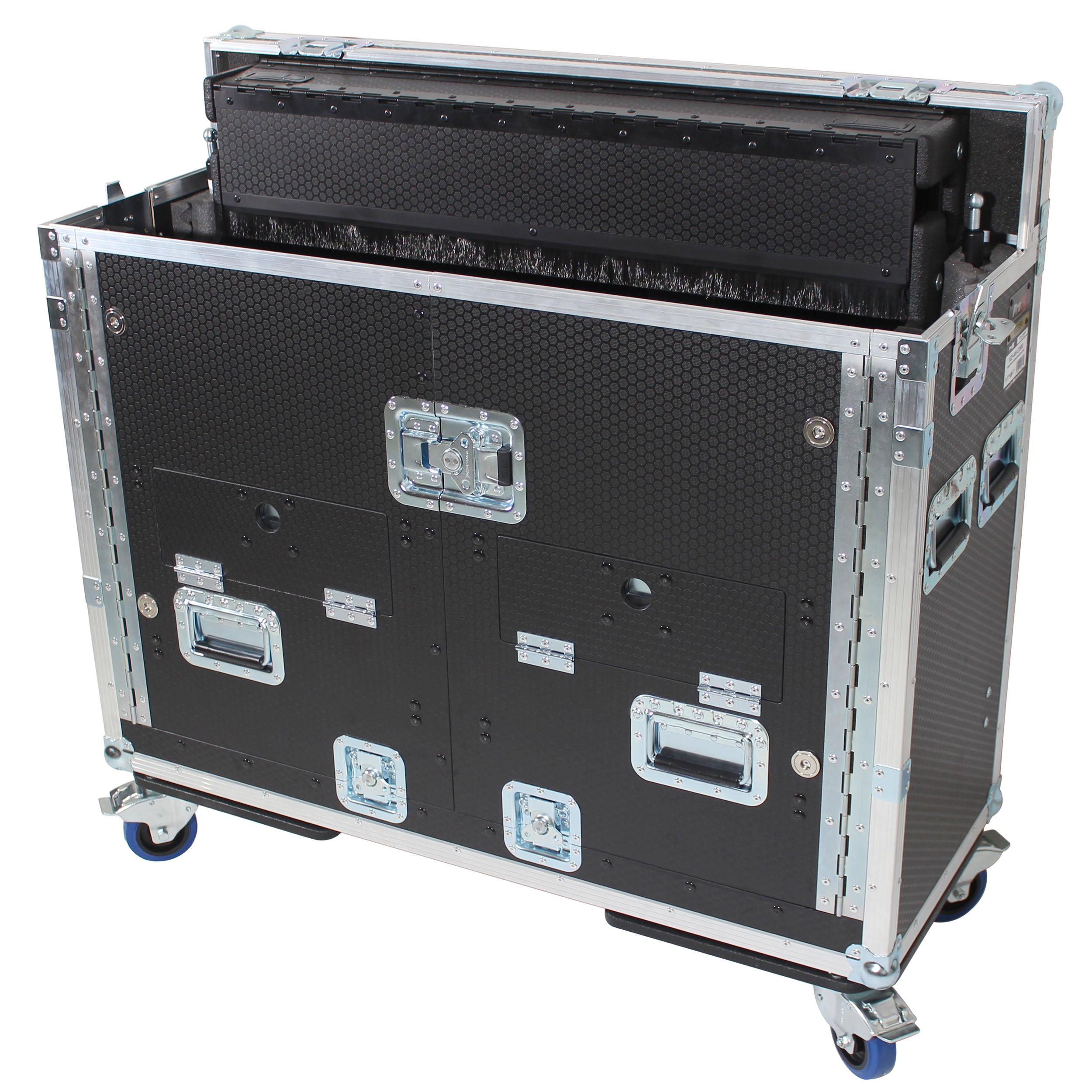 Case for Allen and Heath DLive C3500 Console Flip-Ready Easy Retracting Hydraulic Lift by ZCase w/ Laptop Arm