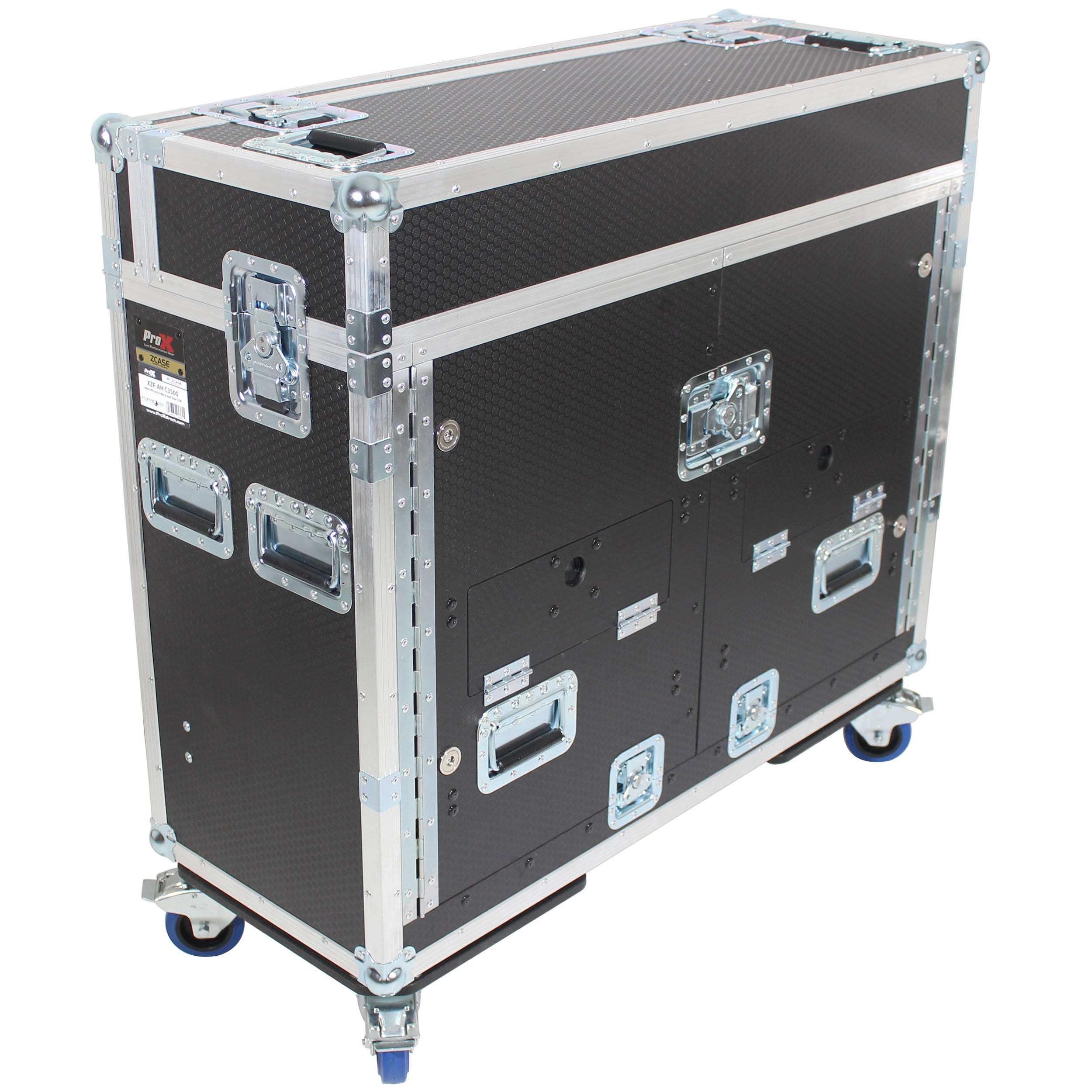 Case for Allen and Heath DLive C3500 Console Flip-Ready Easy Retracting Hydraulic Lift by ZCase w/ Laptop Arm