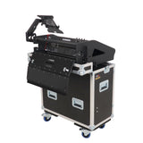 Allen and Heath QU-6 Flip-Ready Hydraulic Console Easy Retracting Lifting Case 1U and Laptop Display Arm by ZCASE