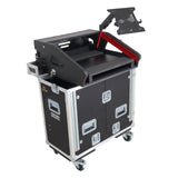 Allen and Heath QU-6 Flip-Ready Hydraulic Console Easy Retracting Lifting Case 1U and Laptop Display Arm by ZCASE