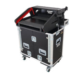 Allen and Heath QU-6 Flip-Ready Hydraulic Console Easy Retracting Lifting Case 1U and Laptop Display Arm by ZCASE