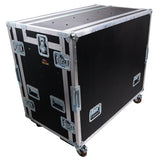 Mobile AV Broadcasting Streaming Recording Studio Workstation Case with 2x 4U Top 2x 12U Bottom