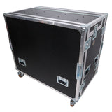 Mobile AV Broadcasting Streaming Recording Studio Workstation Case with 2x 4U Top 2x 12U Bottom
