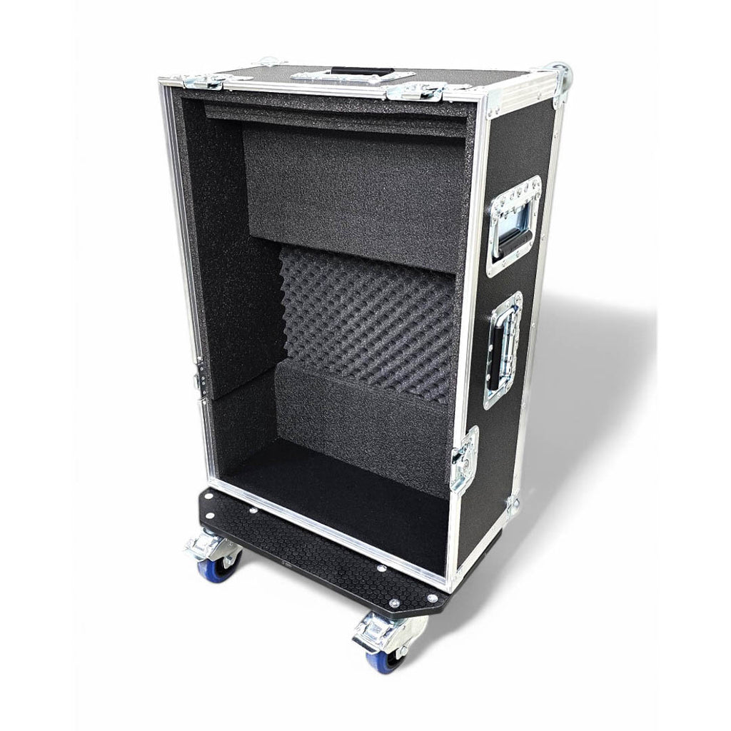 ATA Digital Audio Mixer Flight Case for Behringer WING Compact Console with Doghouse compartment and Caster wheels