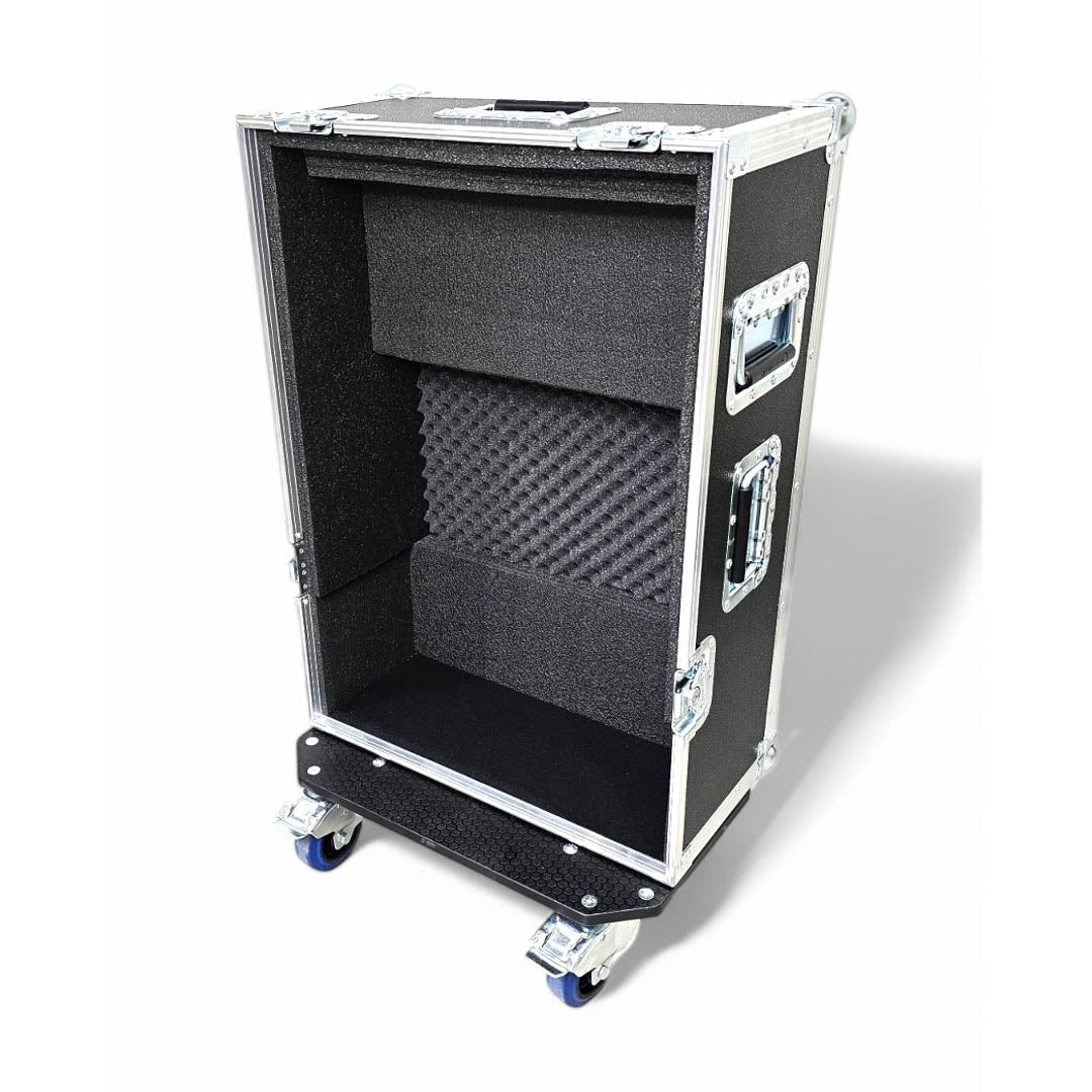 ATA Digital Audio Mixer Flight Case for Behringer WING Compact Console with Doghouse compartment and Caster wheels