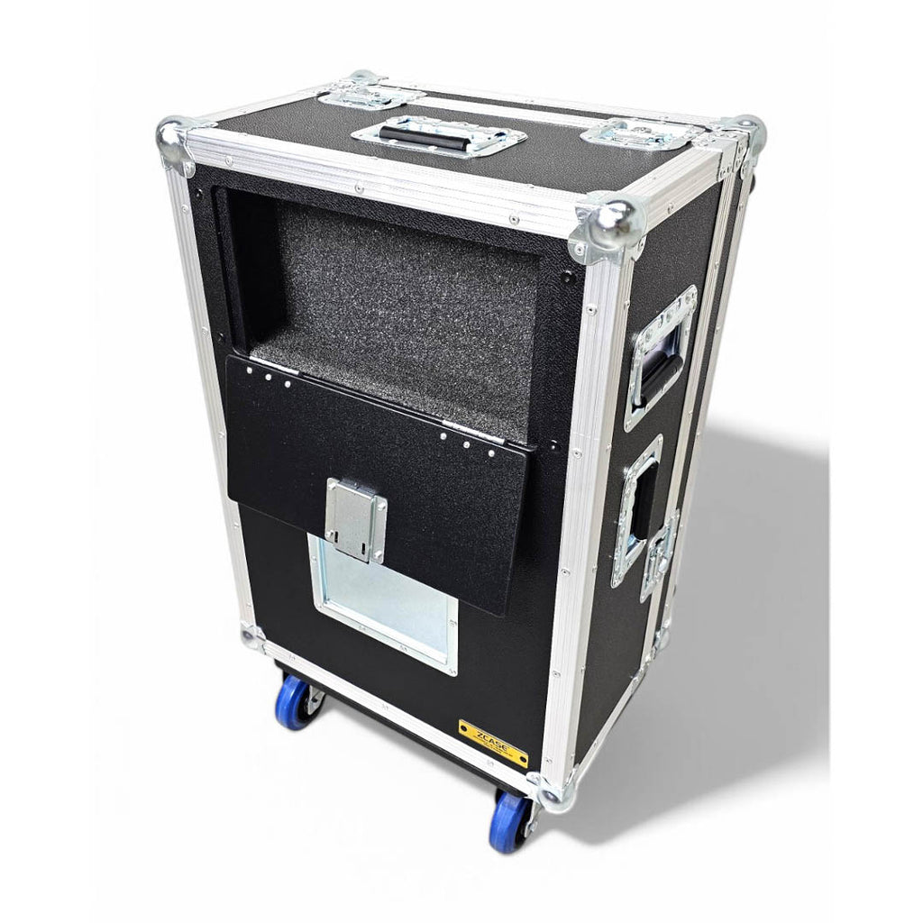 ATA Digital Audio Mixer Flight Case for Behringer WING Compact Console with Doghouse compartment and Caster wheels