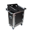 Behringer Wing Compact Flip-Ready Hydraulic Console Easy Retracting Lifting Flight Case with wheels