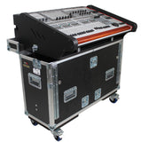 Behringer Wing Flip-Ready Hydraulic Console Easy Retracting Lifting Flight Case and wheels